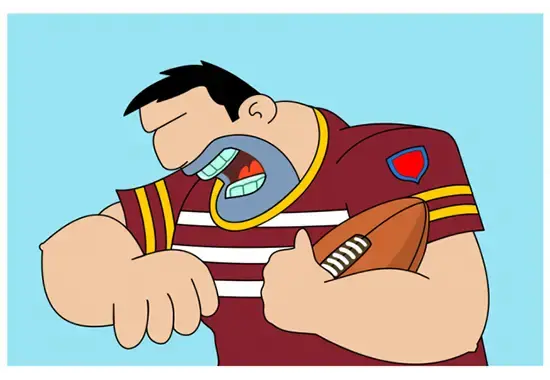 Patient nervously waiting to visit the dentist.